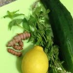 Wunderbarer Saft aus Gurken und Ingwer